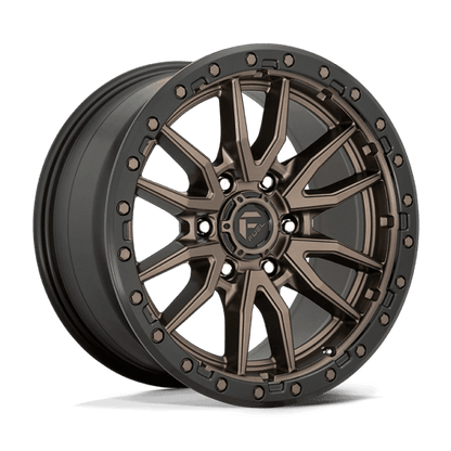 Fuel 1PC D681 REBEL 18x9 6x114.3 +20 Matte Bronze Black Bead Ring