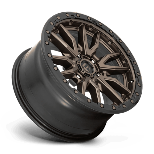 Fuel 1PC D681 REBEL 18x9 6x120 +20 Matte Bronze Black Bead Ring