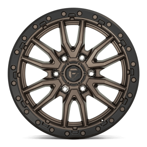 Fuel 1PC D681 REBEL 18x9 6x135 +20 Matte Bronze Black Bead Ring