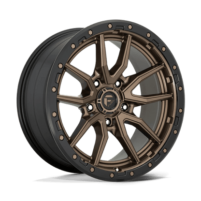 Fuel 1PC D681 REBEL 20x9 5x139.7 +1 Matte Bronze Black Bead Ring