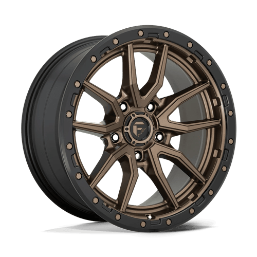 Fuel 1PC D681 REBEL 20x9 5x127 +20 Matte Bronze Black Bead Ring