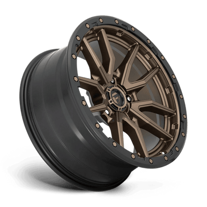 Fuel 1PC D681 REBEL 20x9 5x150 +20 Matte Bronze Black Bead Ring