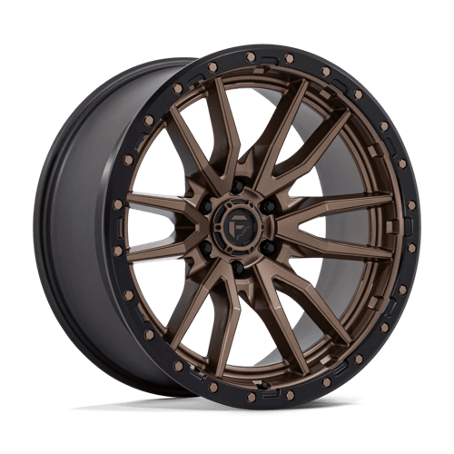 Fuel 1PC D681 REBEL 22x10 6x139.7 -13 Matte Bronze Black Bead Ring