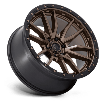 Fuel 1PC D681 REBEL 22x10 6x139.7 -13 Matte Bronze Black Bead Ring
