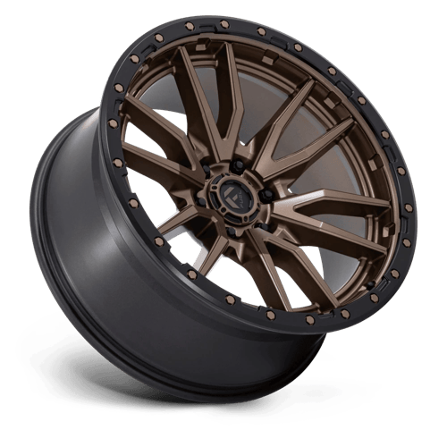 Fuel 1PC D681 REBEL 22x10 6x135 -13 Matte Bronze Black Bead Ring