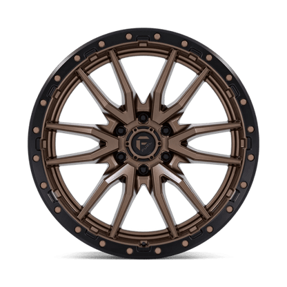 Fuel 1PC D681 REBEL 22x10 6x139.7 -13 Matte Bronze Black Bead Ring