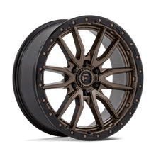Fuel 1PC D681 REBEL 22x9 6x139.7 +20 Matte Bronze Black Bead Ring