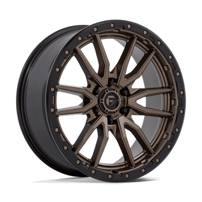 Fuel 1PC D681 REBEL 22x9 6x139.7 +20 Matte Bronze Black Bead Ring