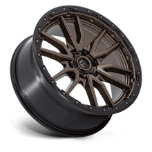 Fuel 1PC D681 REBEL 22x9 6x139.7 +20 Matte Bronze Black Bead Ring