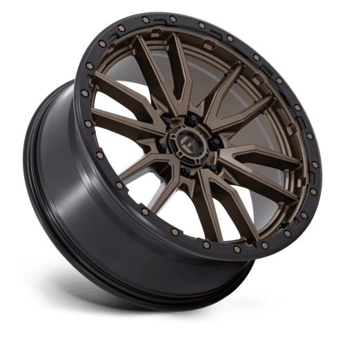 Fuel 1PC D681 REBEL 22x9 6x139.7 +20 Matte Bronze Black Bead Ring