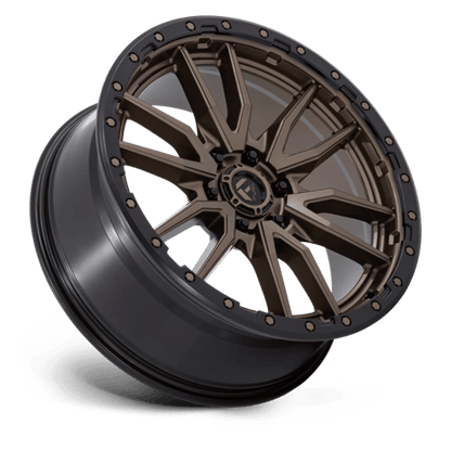 Fuel 1PC D681 REBEL 22x9 6x139.7 +20 Matte Bronze Black Bead Ring