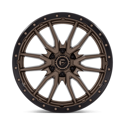Fuel 1PC D681 REBEL 22x9 6x139.7 +20 Matte Bronze Black Bead Ring
