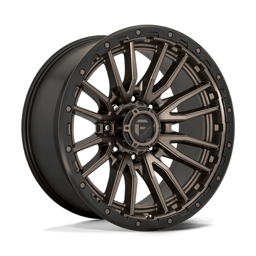 Fuel 1PC D681 REBEL 22x10 8x180 -18 Matte Bronze Black Bead Ring