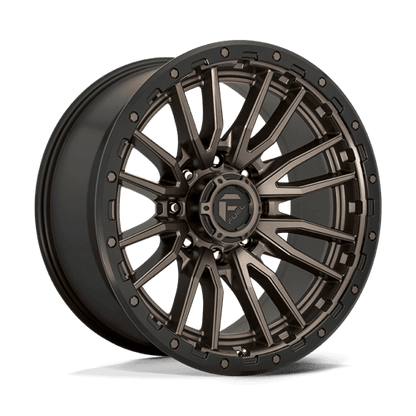 Fuel 1PC D681 REBEL 22x10 8x180 -18 Matte Bronze Black Bead Ring