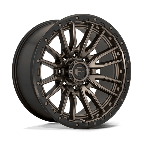 Fuel 1PC D681 REBEL 22x10 8x165.1 -18 Matte Bronze Black Bead Ring