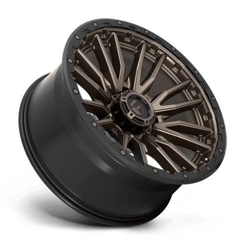 Fuel 1PC D681 REBEL 22x10 8x180 -18 Matte Bronze Black Bead Ring