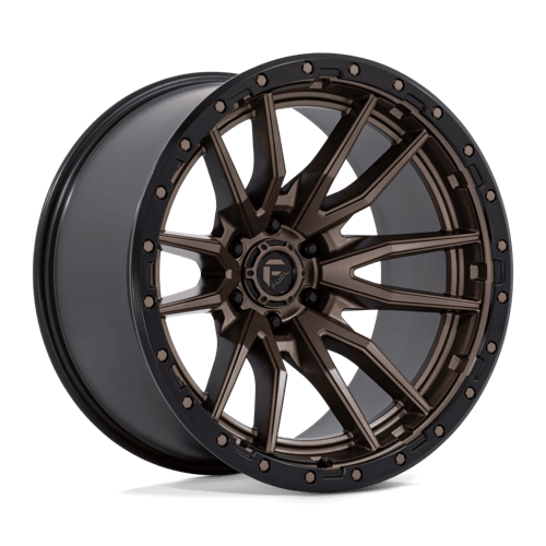 Fuel 1PC D681 REBEL 22x12 6x135 -44 Matte Bronze Black Bead Ring