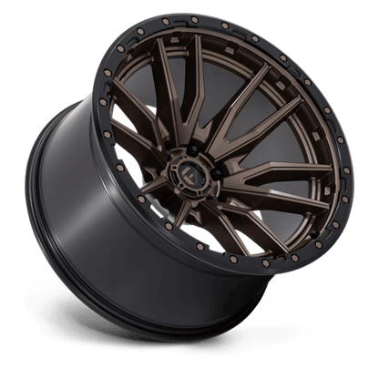 Fuel 1PC D681 REBEL 22x12 6x139.7 -44 Matte Bronze Black Bead Ring