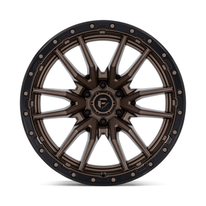 Fuel 1PC D681 REBEL 22x12 6x135 -44 Matte Bronze Black Bead Ring