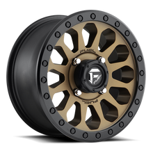 Fuel UTV D600 VECTOR UTV 15x7 4x137 +38 Matte Bronze Black Bead Ring