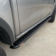 Ford Ranger PY 2023+ FLAT Rock Sliders / Side steps - P/C Ally Checkerplate Tread