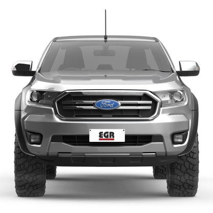 Front view of Ford Ranger PX featuring EGR Fender Flares for a tougher, wider stance