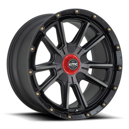 KMC KM100 SYNC 20x9 5.5 +18 Satin Black W/ Gray Tint