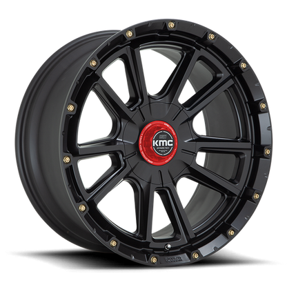 KMC KM100 SYNC 20x9 5x150 +18 Satin Black