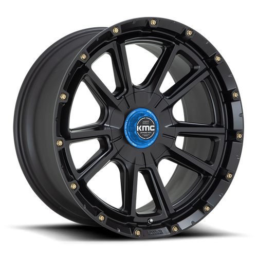 KMC KM100 SYNC 17x9 5.5 +0 Satin Black