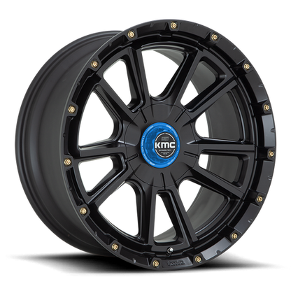 KMC KM100 SYNC 17x9 5.5 -12 Satin Black