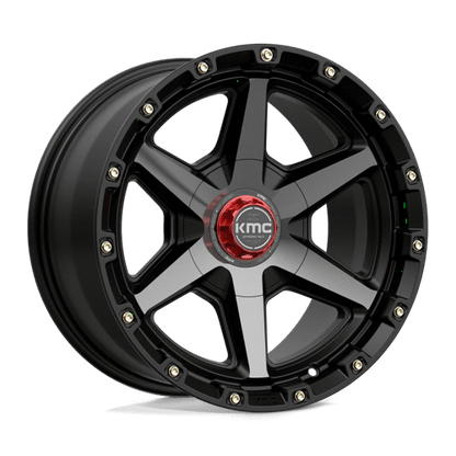 KMC KM101 TEMPO 20x9 5.5 +18 Satin Black W/ Gray Tint