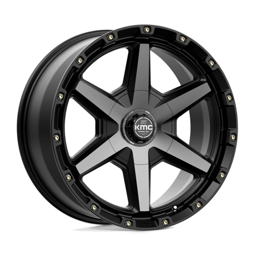 KMC KM101 TEMPO 20x9 5.5 +18 Satin Black W/ Gray Tint