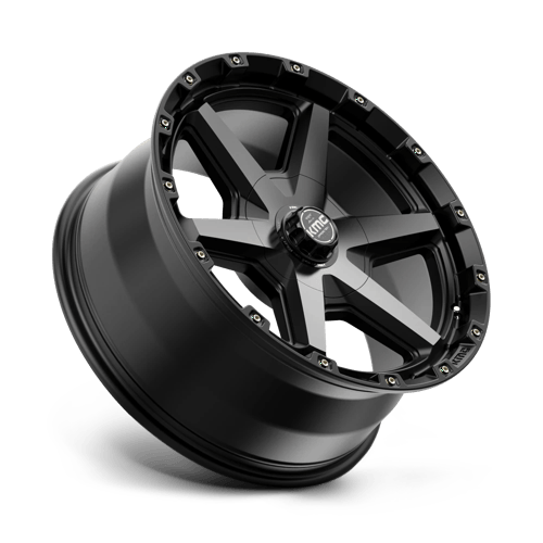 KMC KM101 TEMPO 20x9 5.5 +18 Satin Black W/ Gray Tint