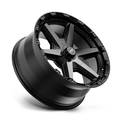 KMC KM101 TEMPO 20x9 5.5 +18 Satin Black W/ Gray Tint