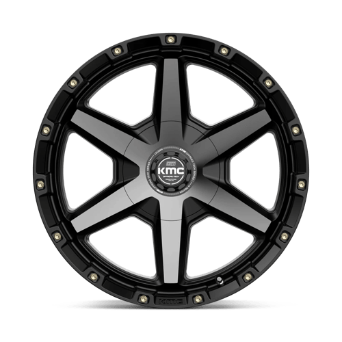 KMC KM101 TEMPO 20x9 5.5 +18 Satin Black W/ Gray Tint