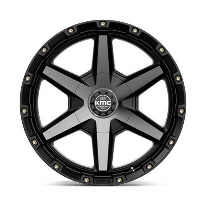 KMC KM101 TEMPO 20x9 5.5 +18 Satin Black W/ Gray Tint