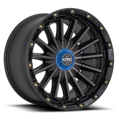 KMC KM102 SIGNAL 20x9 5.5 +0 Satin Black W/ Gray Tint