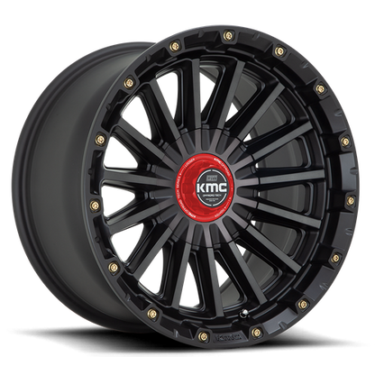 KMC KM102 SIGNAL 20x9 5.5 +0 Satin Black W/ Gray Tint