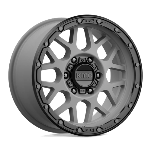 KMC KM535 GRENADE OFF-ROAD 17x9 6x135 +18 Matte Gray W/ Matte Black Lip