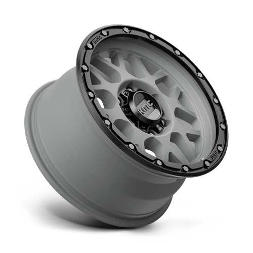 KMC KM535 GRENADE OFF-ROAD 17x9 6x135 -12 Matte Gray W/ Matte Black Lip