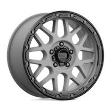 KMC KM535 GRENADE OFF-ROAD 18x8.5 5x120 +35 Matte Gray W/ Matte Black Lip
