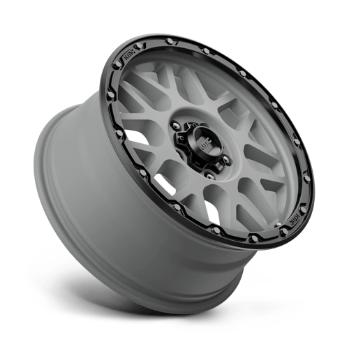 KMC KM535 GRENADE OFF-ROAD 18x8.5 5x120 +35 Matte Gray W/ Matte Black Lip