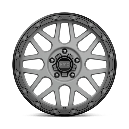 KMC KM535 GRENADE OFF-ROAD 18x8.5 5x120 +35 Matte Gray W/ Matte Black Lip