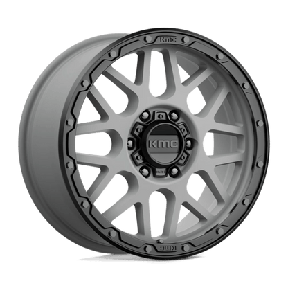 KMC KM535 GRENADE OFF-ROAD 18x8.5 6x139.7 +35 Matte Gray W/ Matte Black Lip
