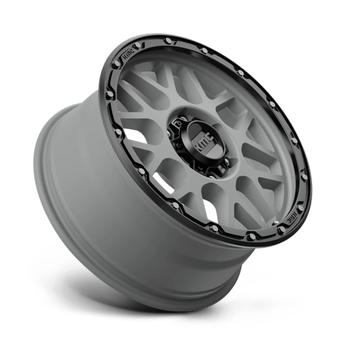 KMC KM535 GRENADE OFF-ROAD 18x8.5 6x139.7 +35 Matte Gray W/ Matte Black Lip