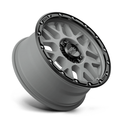 KMC KM535 GRENADE OFF-ROAD 18x8.5 6x139.7 +35 Matte Gray W/ Matte Black Lip