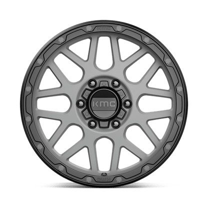 KMC KM535 GRENADE OFF-ROAD 18x8.5 6x139.7 +35 Matte Gray W/ Matte Black Lip