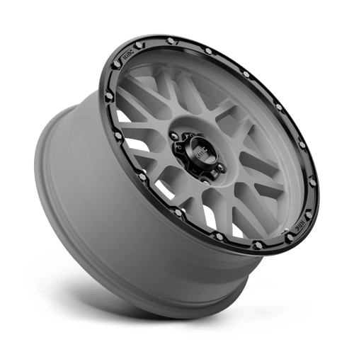 KMC KM535 GRENADE OFF-ROAD 20x9 5x127 +18 Matte Gray W/ Matte Black Lip