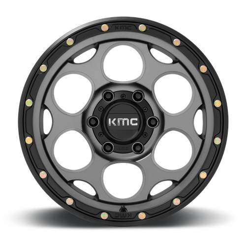 KMC KM541 DIRTY HARRY 17x8.5 6x135 +0 Satin Gray W/ Black Lip