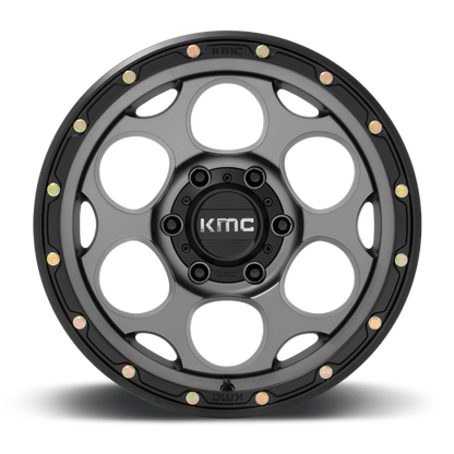 KMC KM541 DIRTY HARRY 17x8.5 8x170 +0 Satin Gray W/ Black Lip